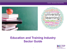 Education and Training Industry Sector Guide