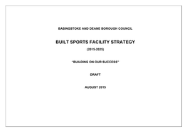 Built Sports Facility Strategy