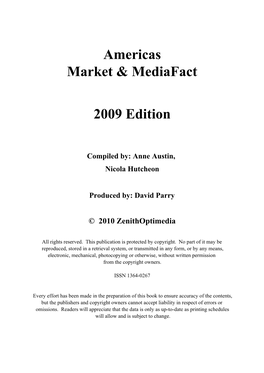 Americas Market & Mediafact 2009 Edition