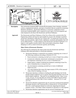 Stormwater Treatment: ST-10