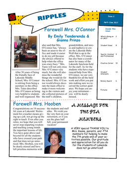 Farewell Mrs. O'connor