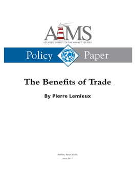The Benefits of Trade