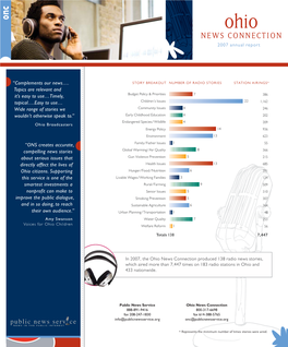 NEWS CONNECTION 2007 Annual Report