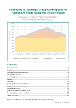 Cambourne to Cambridge: In-Highway Proposals for High Quality Public Transport Scheme