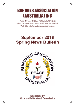 Burgher Association (Australia) Inc