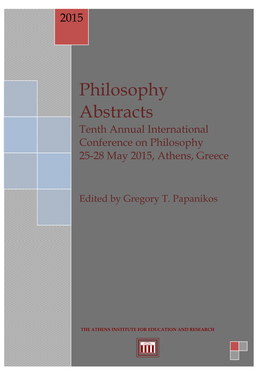 2015, Athens, Greece: Abstract Book 2015