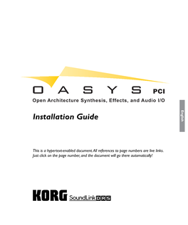 OASYS PCI Installation.Book