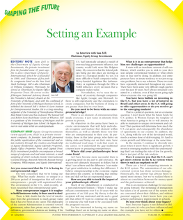 To Download a PDF of an Interview with Sam Zell, Chairman, Equity