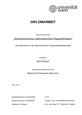 Diplomarbeit