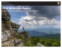 2018 Wilderness Report National Park Service Wilderness Stewardship Program 2 NATIONAL PARK SERVICE • WILDERNESS STEWARDSHIP PROGRAM • 2018 REPORT