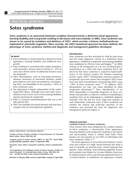 Sotos Syndrome