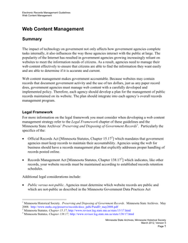 Web Content Management