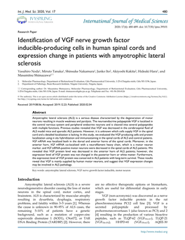 Identification of VGF Nerve Growth Factor Inducible-Producing Cells In