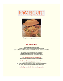 Romertopf Manual