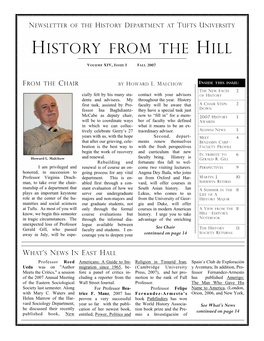 Volume XIV, Issue 1, History