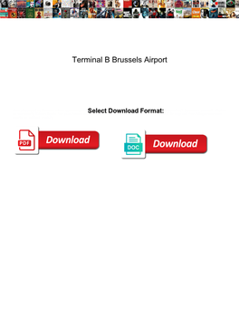 Terminal B Brussels Airport