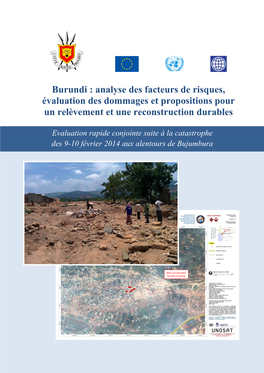 Burundi : Analyse Des Facteurs De Risques, Évaluation Des Dommages Et Propositions Pour Un Relèvement Et Une Reconstruction Durables