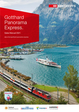 Gotthard Panorama Express. Sales Manual 2021