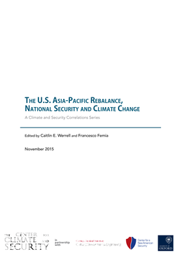 Climate Change, Migration, and Resiliency in South Asia: Cooperation for Climate Security