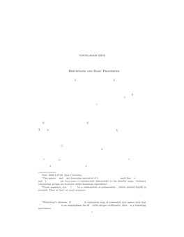 Introduction to Equivariant Cohomology Theory 11