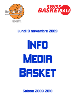 Lundi 9 Novembre 2009 Saison 2009-2010
