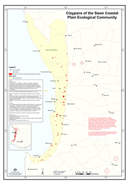 Claypans of the Swan Coastal Plain Ecological Community Northam IBRA Region ! Swan Coastal Plain