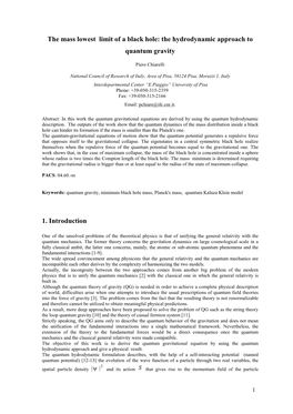 Stochastic Hydrodynamic Analogy of Quantum Mechanics