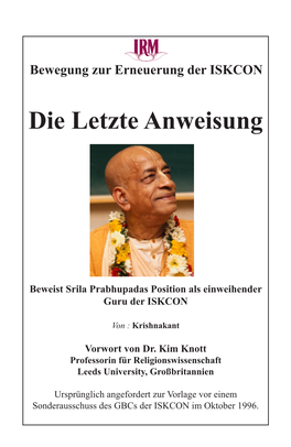 Bewegung Zur Erneuerung Der ISKCON