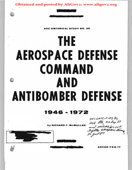 ADC and Antibomber Defense, 1946-1972