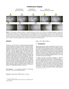 A Reflectance Display