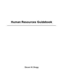 Human Resources Guidebook