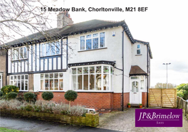 15 Meadow Bank, Chorltonville, M21