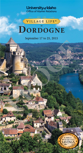 DORDOGNE September 17 to 25, 2015