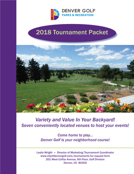 2018 Tournament Packet