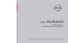 2020-Nissan-Murano-Owner-Manual