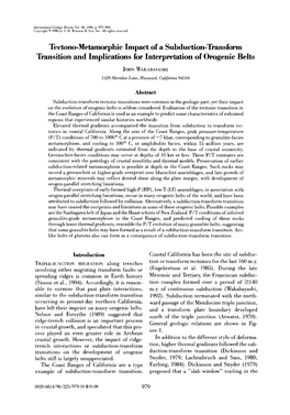 Tectono-Metamorphic Impact of a Subduction-Transform Transition and Implications for Interpretation of Orogenic Belts