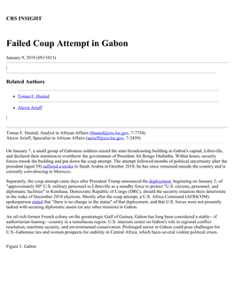 Failed Coup Attempt in Gabon