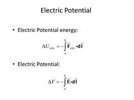 Electric Potential