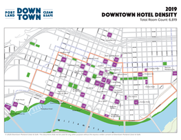 2019 Downtown Hotel Density