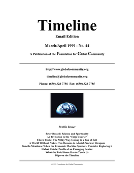 Email Edition March/April 1999