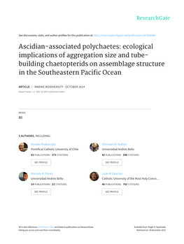 Ascidian-Associated Polychaetes