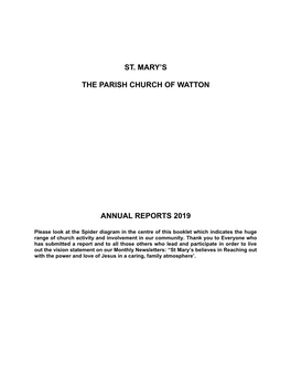 St. Mary's the Parish Church of Watton Annual Reports