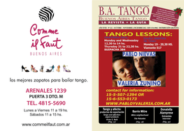 Barrio Mitre Tango Y Afecto: Donatella Alamprese