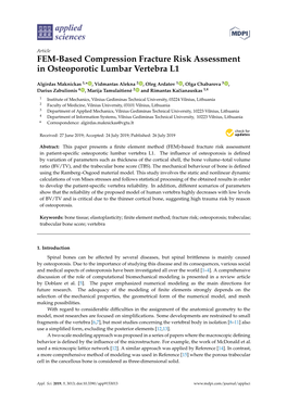 FEM-Based Compression Fracture Risk Assessment in Osteoporotic Lumbar Vertebra L1