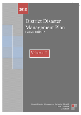 District Disaster Management Plan 2018