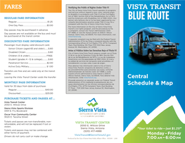 BLUE ROUTE Regular