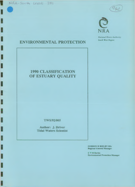 Environmental Protection 1990 Classification Of