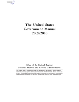 The United States Government Manual 2009/2010