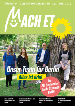 Unser Team Für Berlin Alles Ist Drin! Am 26