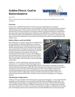 Coal to Kaiserslautern